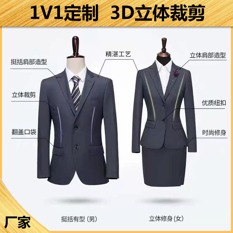 西服職業(yè)裝定制怎么定制？具體內(nèi)容有哪些？【金剪子服裝】